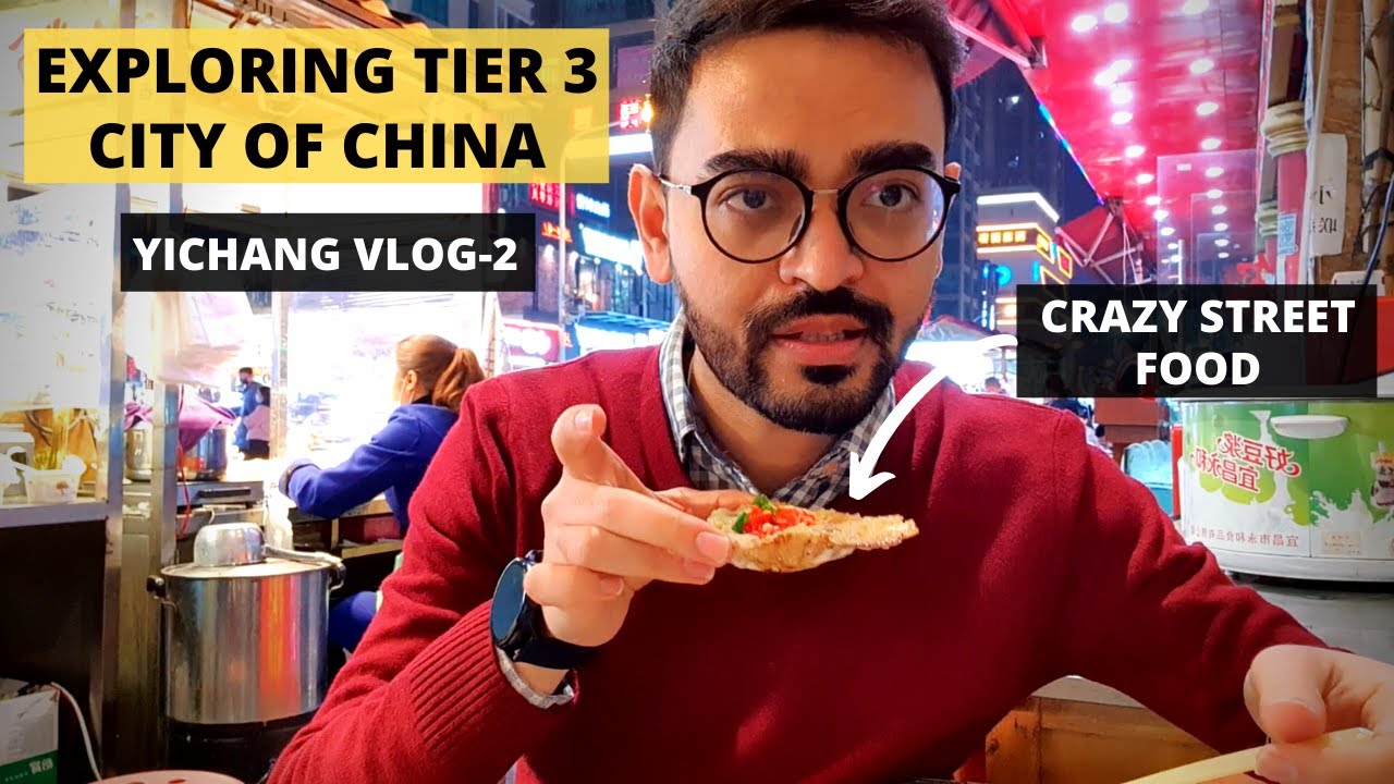 Trying Crazy Street food of China | Tier 3 City Yichang | Vlog 2| Indians In China