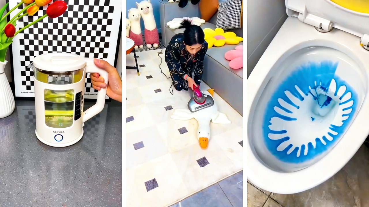 ASMR membersihkan rumah dengan gadget rumah pintar #membersihkan #dekorasirumah #asmr
