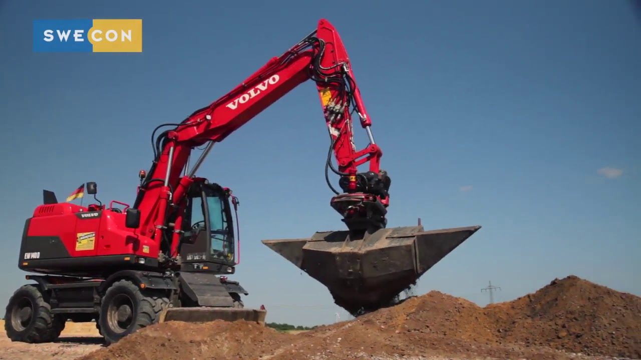 Volvo EW140D... Mobilbagger als Multitalent im Einsatz