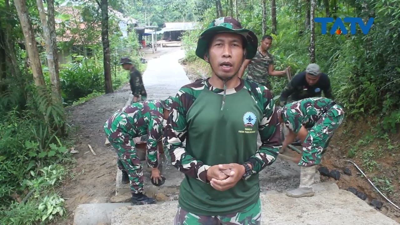 Satgas TMMD Kebumen Bangun Gorong Gorong di Jalan Rabat Beton