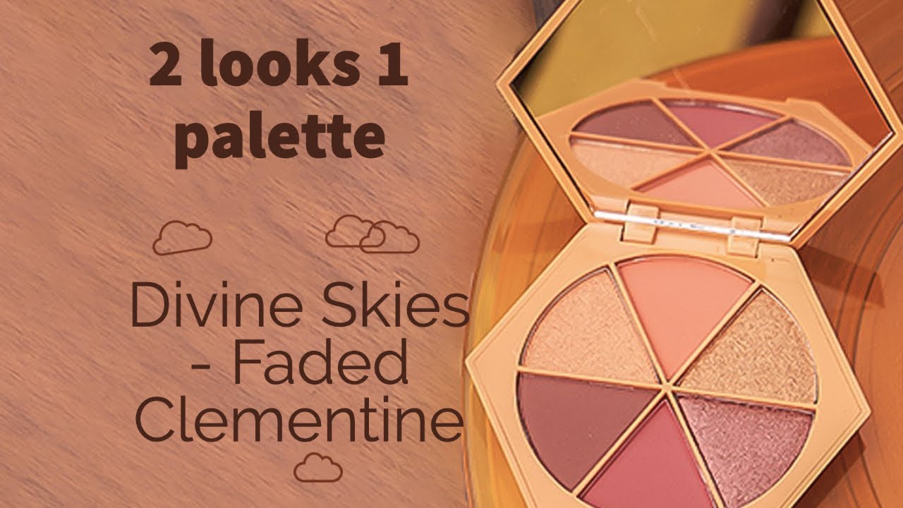 2 looks 1 Palette - Faded Clementine