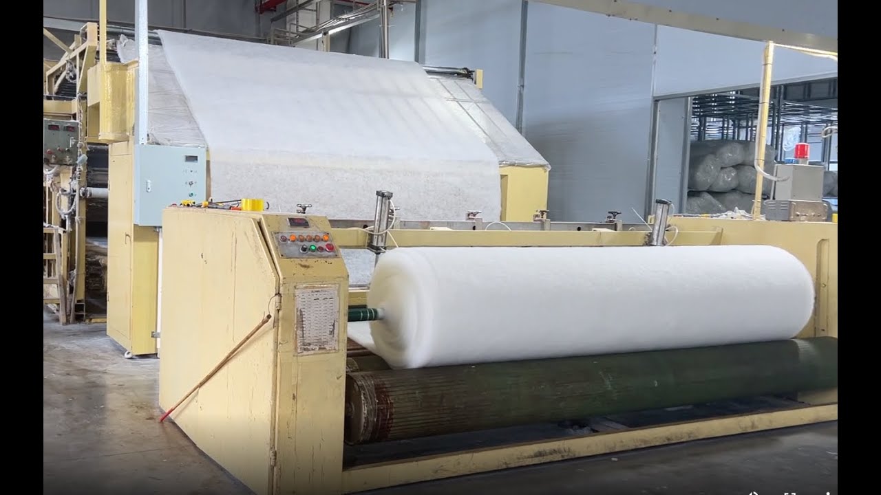 Carding Production Line / Cotton For Mattress Core And Borders