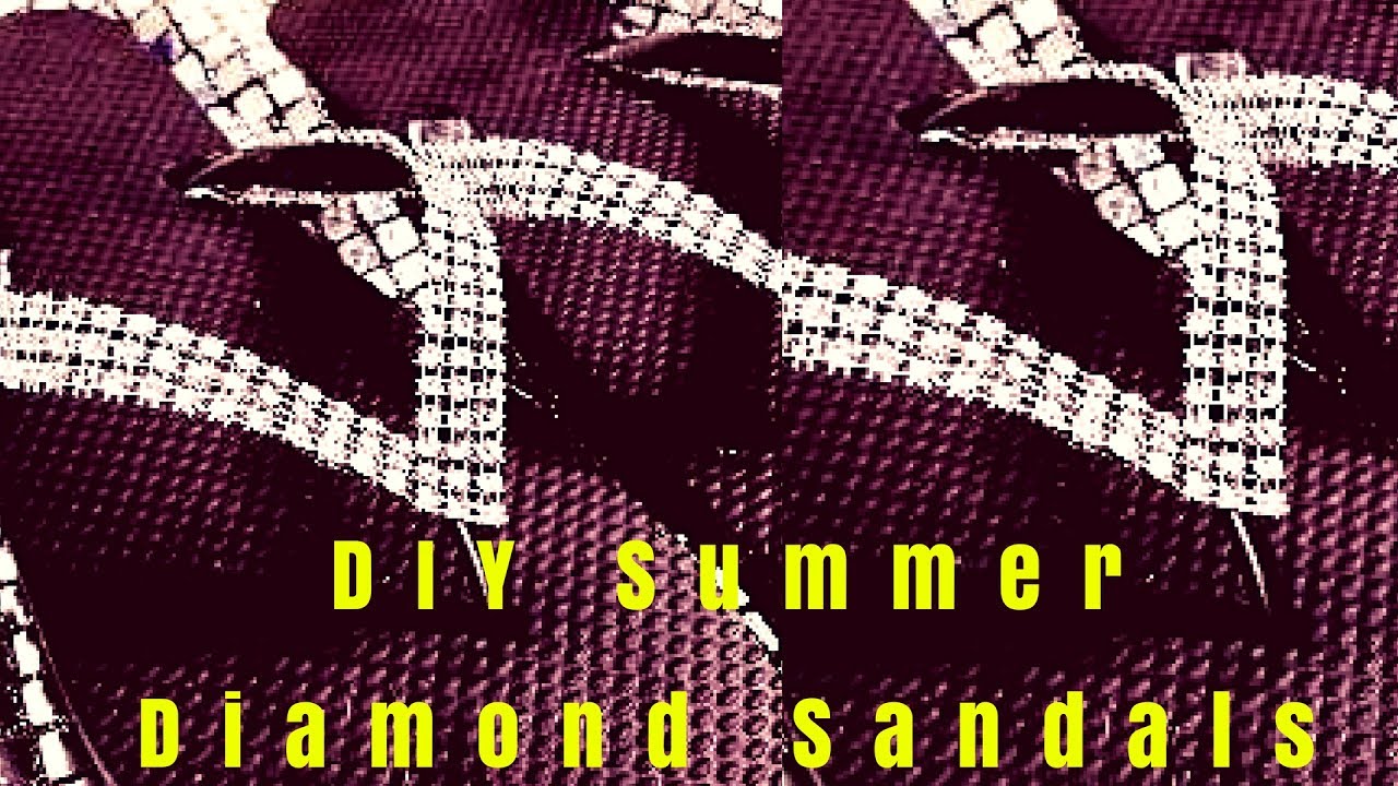 EASY DIY SUMMER DIAMOND SANDALS  ||  Sarah Kwak