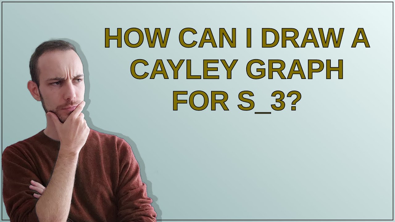 How can I draw a Cayley graph for S_3?