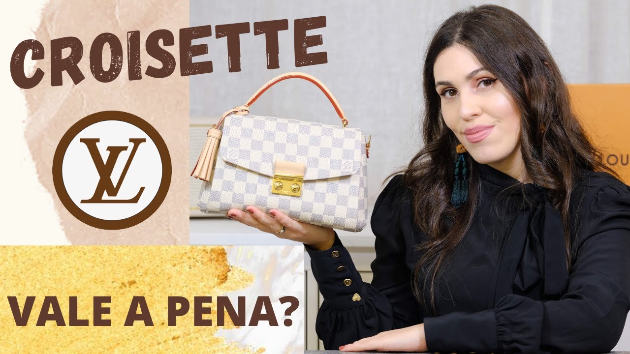 Review Louis Vuitton Croisette Damier Azur: Vale a pena? Quanto custa?