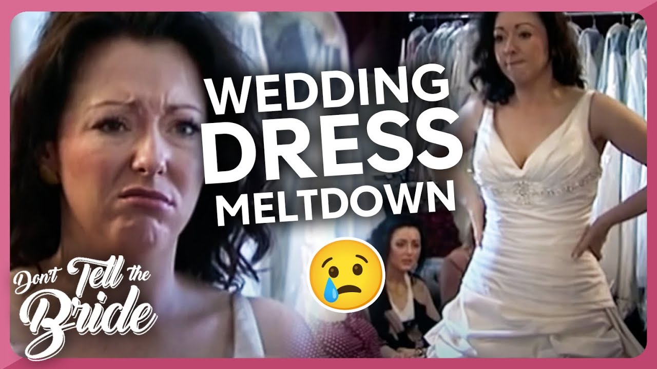 Bride disappointed in her Groom's choice of wedding dress 😢