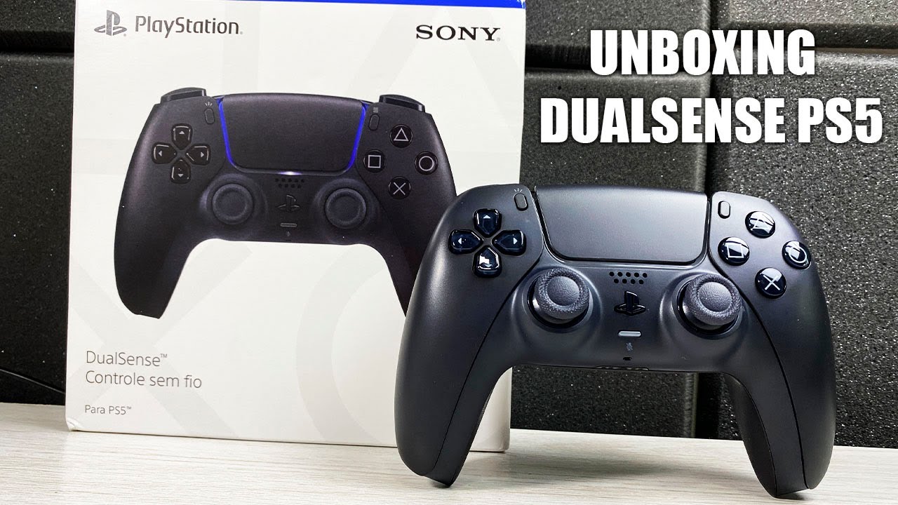 DUALSENSE PS5  Midnight Black - Unboxing do Controle do PlayStation 5
