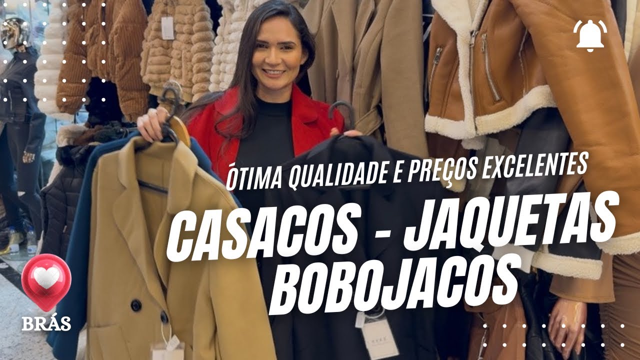 JAQUETAS e CASACOS Lindos no BR&Aacute;S - &Oacute;timos Pre&ccedil;os Atacado e Varejo - Slim e Plus Size #br&aacute;s