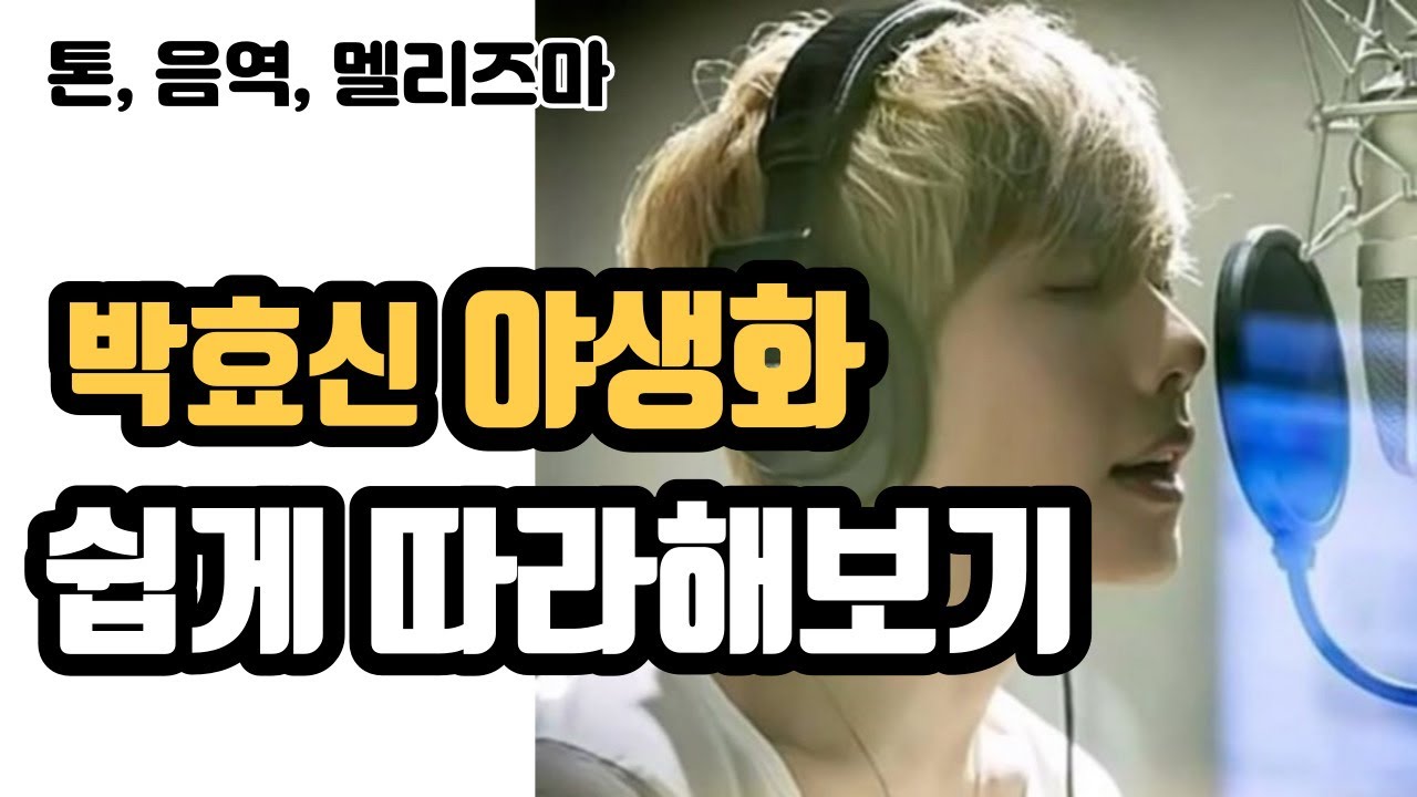 박효신 야생화 분석하기 (톤, 음역, 멜리즈마 분석) | 노래뽀개기