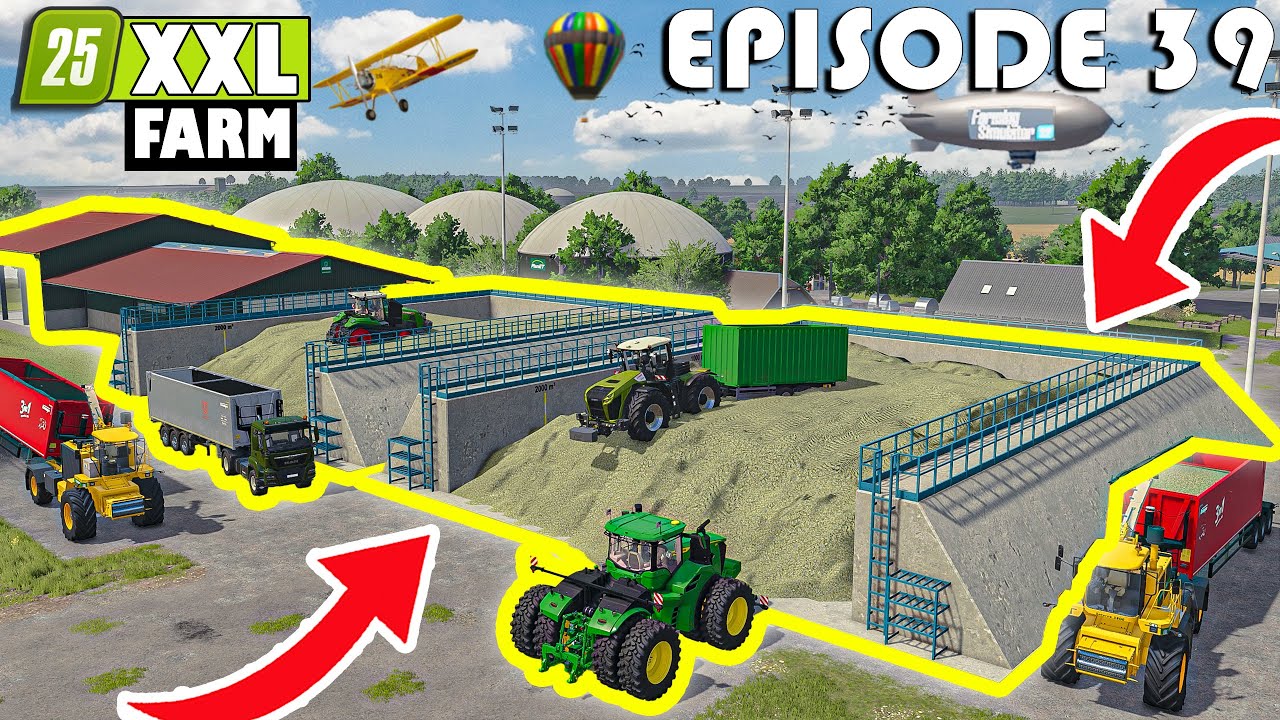 Compacting THE BIGGEST BUNKER in FS25 + 10.000.000L  | The XXL FARM | Farming Simulator 25