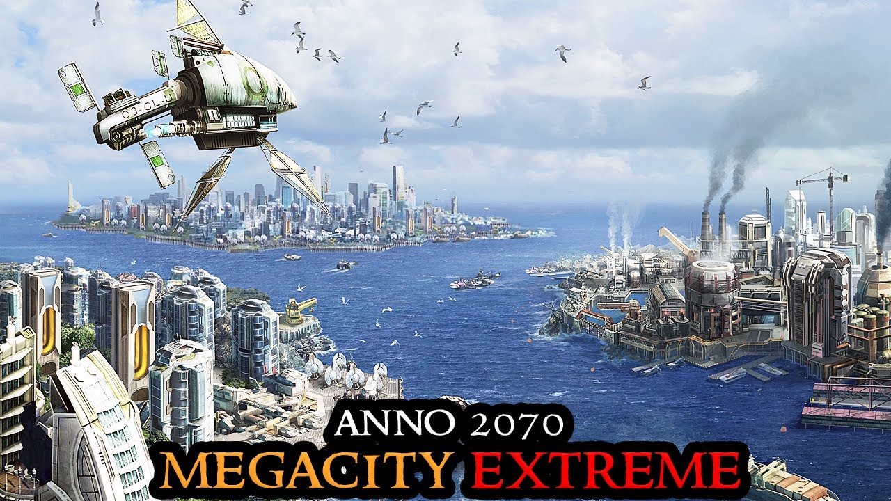 Building A Sci-Fi City in Anno 2070 MEGACITY EXTREME - Longplay Citybuilder CHALLENGE Run