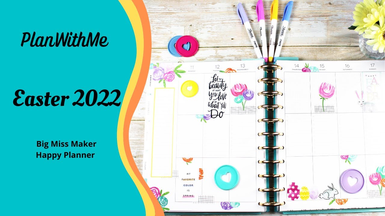 Plan With Me | Easter Week 2022 | Happy Planner