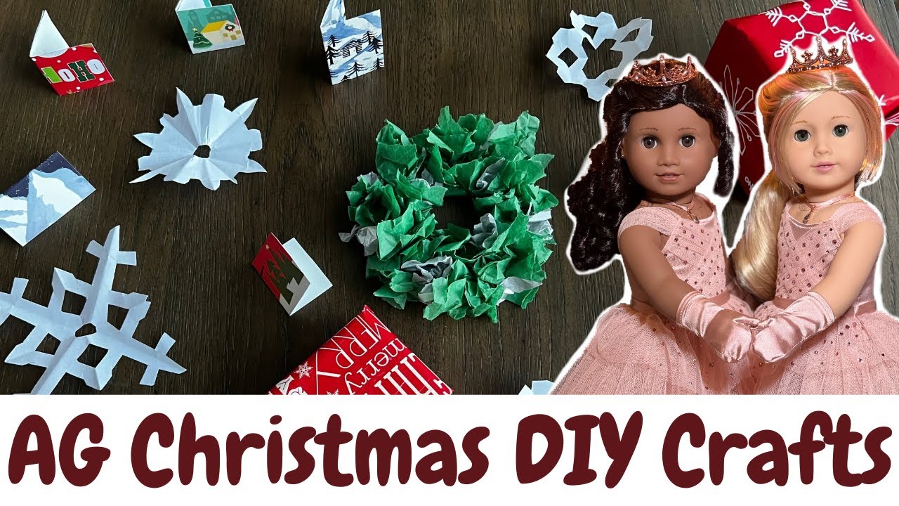 American Girl Christmas DIY Crafts! | Dollidays 2021 Day 5
