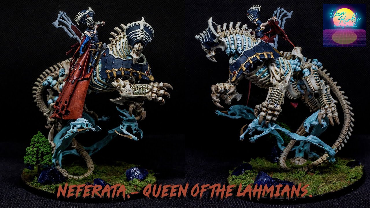 Re Painting  one of my first minis - Neferata: Mortarch of Blood ( Extended Full Video )