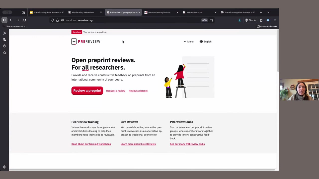 [117b] PREreview: Quick Tutorial of the Platform - How to do Your First Review