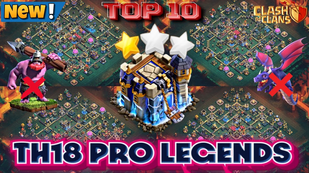 TOP-10 PRO TH18 LEGEND BASE || TH18 TROPHY PUSHING BASE +6700 ANTI-EVERYTHING ||TH18 BASE 2026