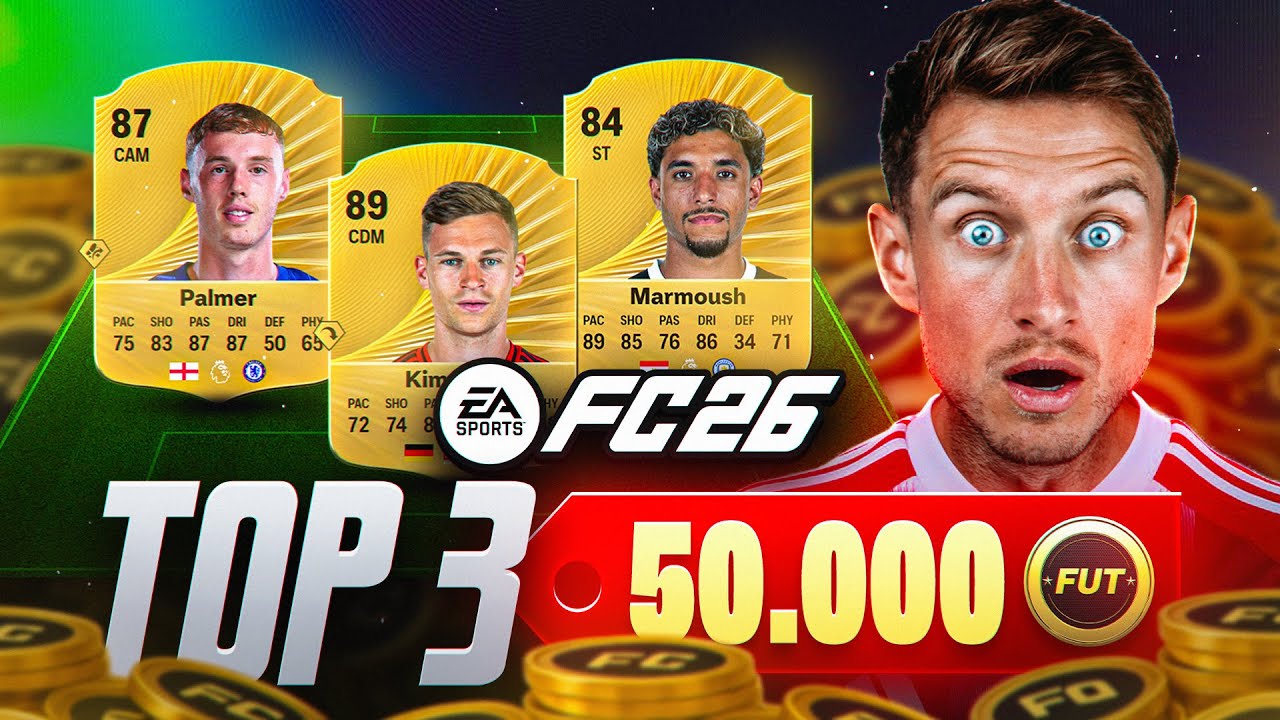 Die 3 besten Spieler unter 50k auf jeder Position
