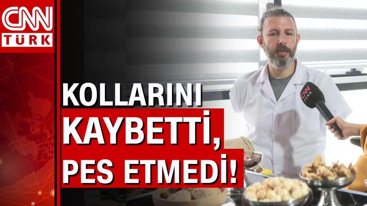Haluk'un ilham veren başarı hikayesi: Kollarını kaybetti ama kuruyemiş satıp iş yeri açtı