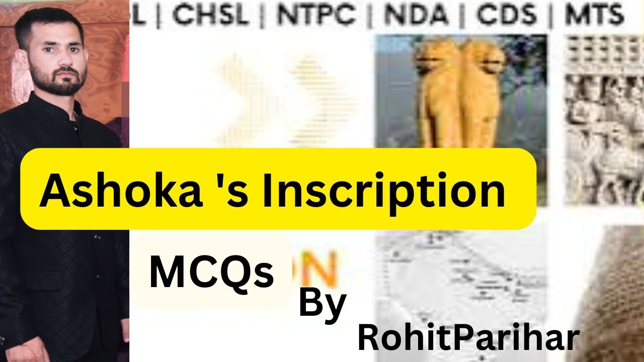 Important Ashoka's Inscription MCQs || Rock edicts || Ashoka #upsc #mcq
