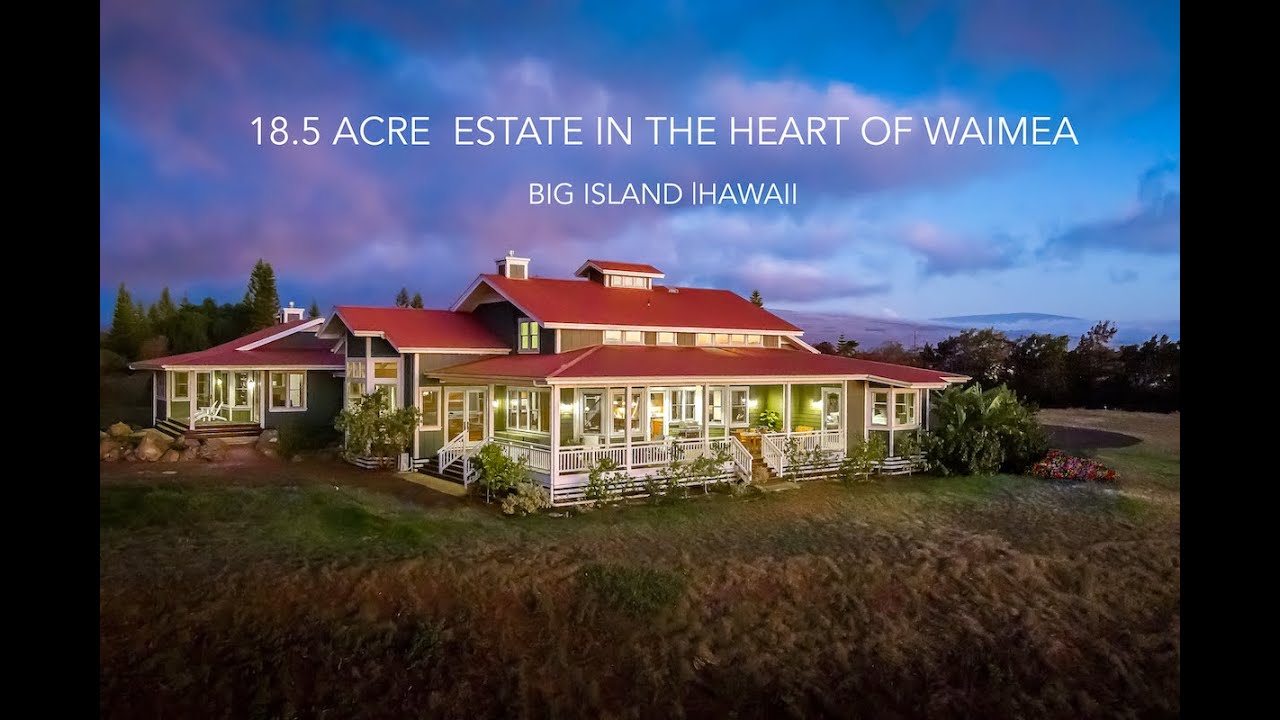 18.5 Acre Luxury Farmhouse in the heart of Waimea: The Big Island of Hawaii