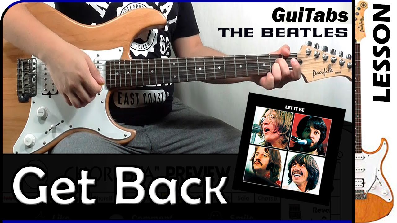 How to play GET BACK 🚶 - The Beatles / GUITAR Lesson 🎸 / GuiTabs #178 A