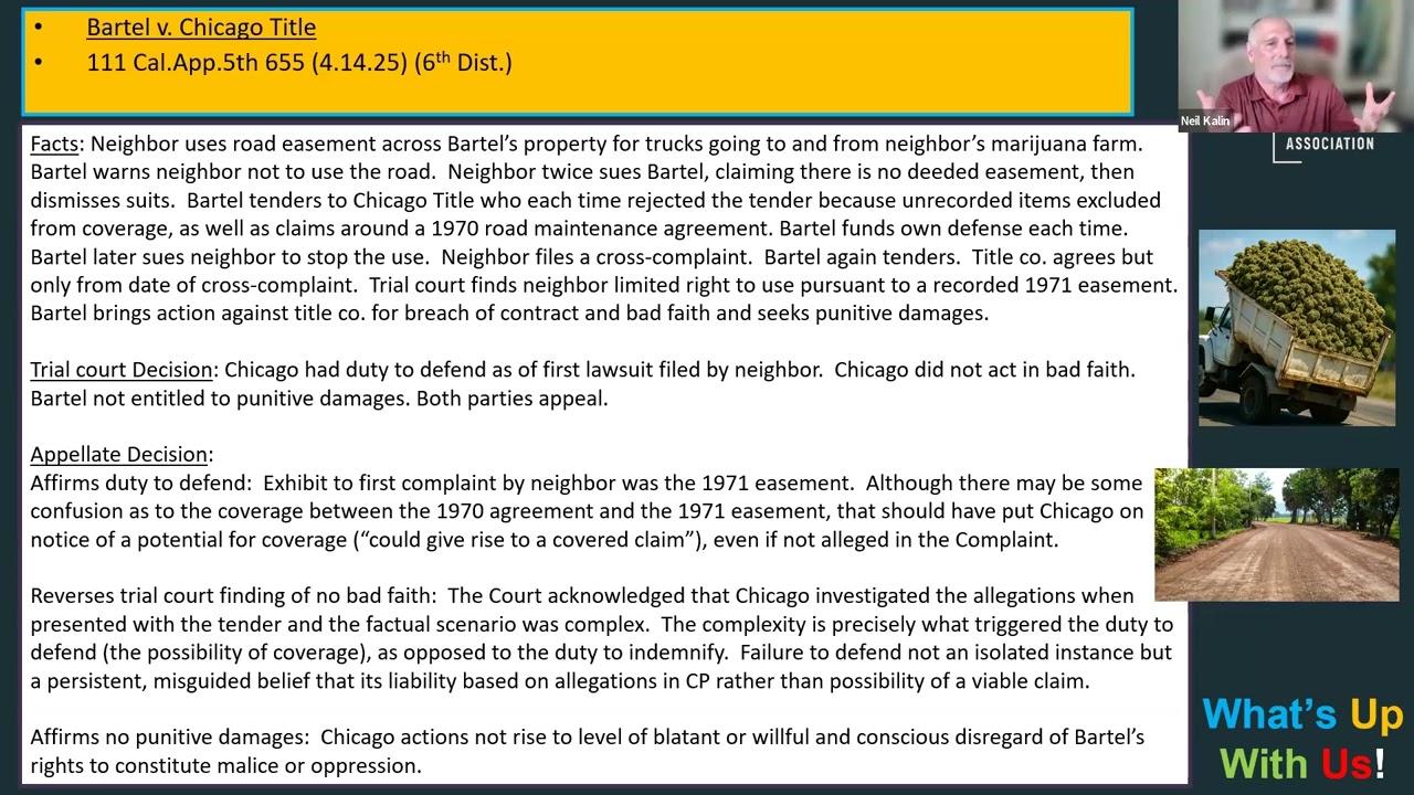 Real Property Law Section What's Up With Us (July 2025)
