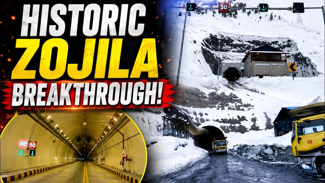 #BreakingNews : Historic Breakthrough at Zojila Tunnel to Boost Kashmir-Ladakh Connectivity