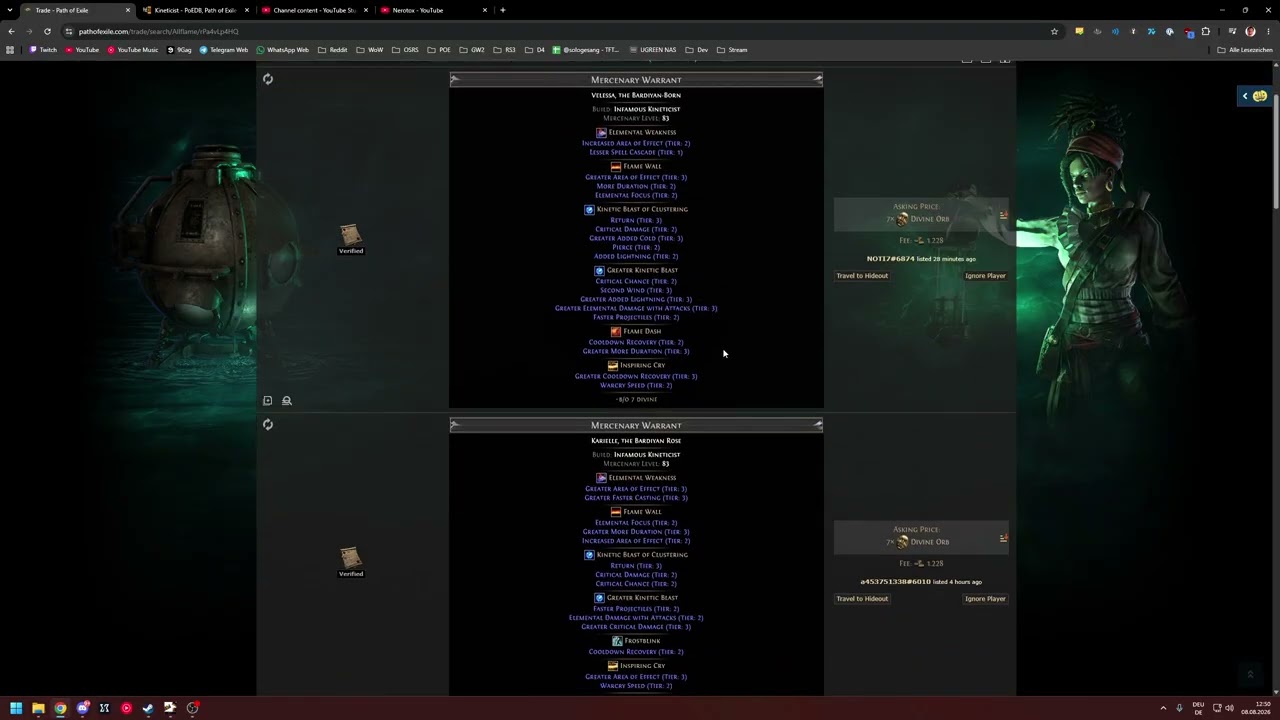 How to search for a good Kineticist Mercenary | PoE 3.29 Allflame