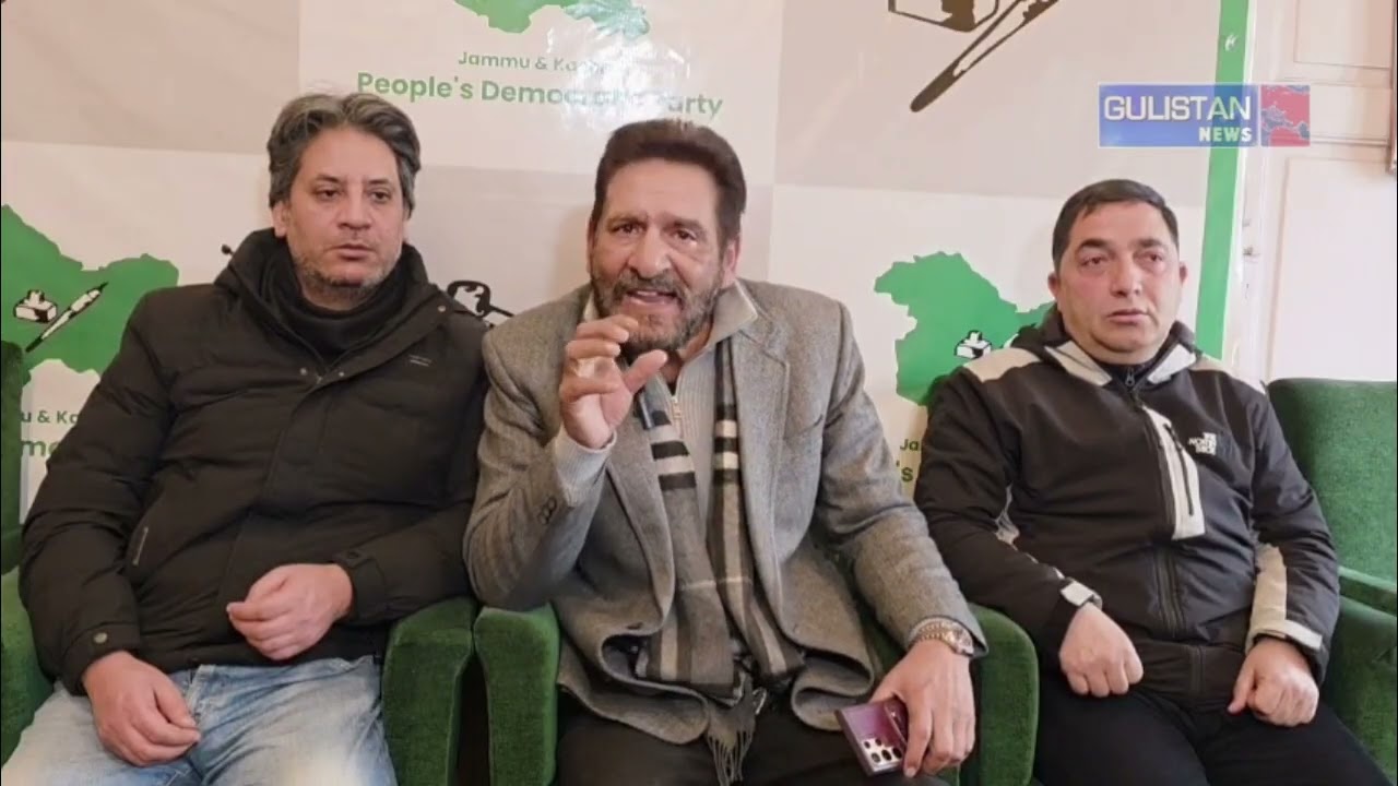 PDP spokesperson Iqbal Tramboo addressed a press conference