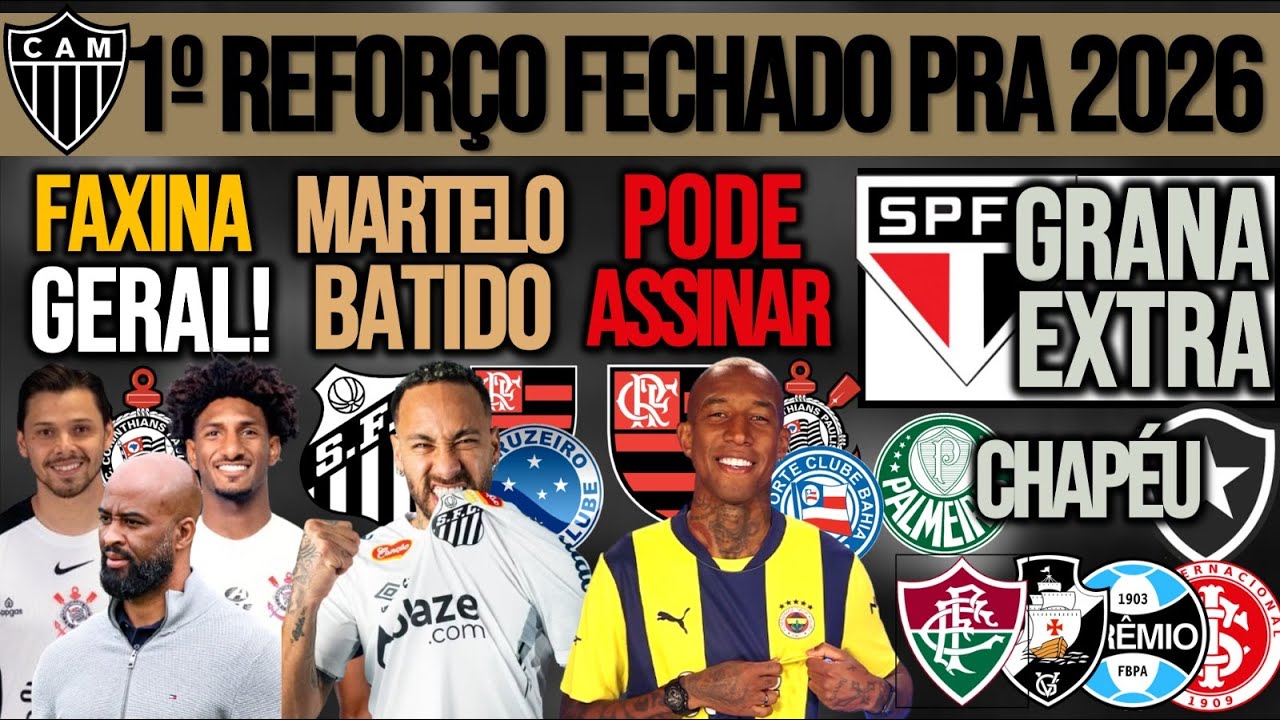 LIMPA GIGANTE NO TIM&Atilde;O| TALISCA VAI PRA ONDE? NEYMAR FECHADO| $$ PRO SP, SEP LEVA CHAP&Eacute;U| VAS, CAM+