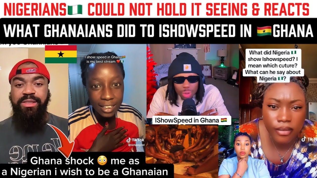 Nigerians could not hold it Seeing what Ghanians did to ishowspeed in Ghana 🇬🇭🇳🇬