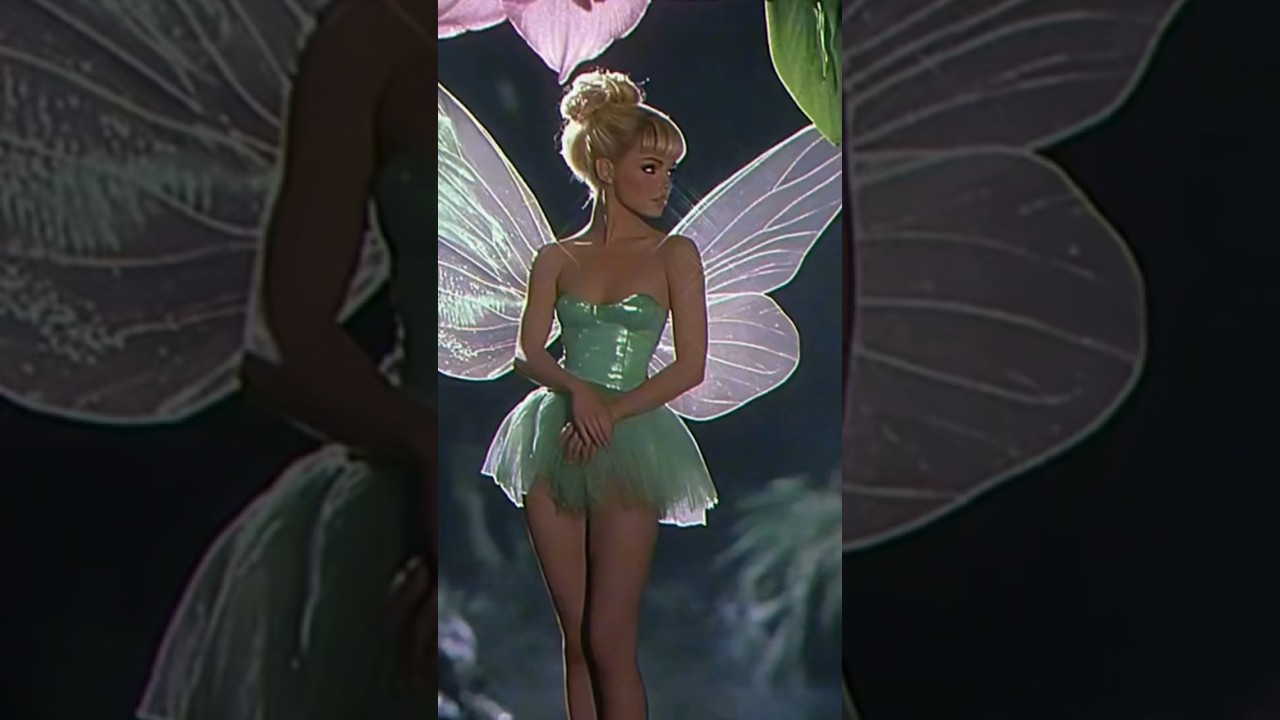 tinkerbell as an 80s dark fantasy ✨ #disney #darkfantasy #ai #nostalgia #retro #tinkerbell