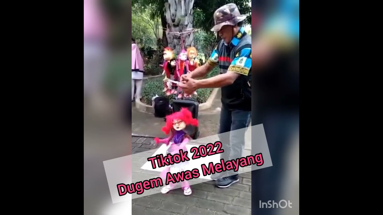 Aksi Boneka lucu Dugem awas melayang tiktok2022
