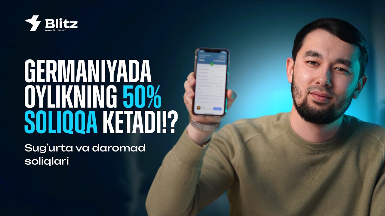 Germaniyada oylikning 50% soliqqa ketadi(mi)?
