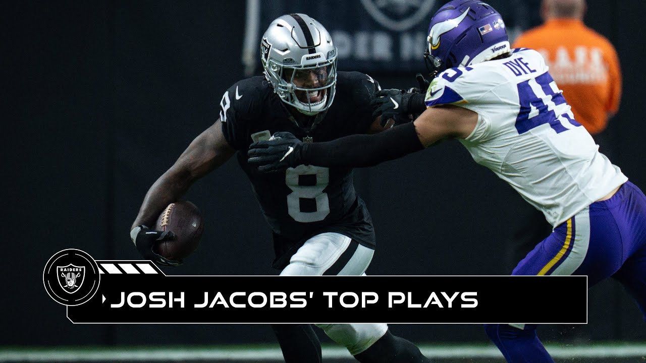 Josh Jacobs’ Top Plays From the 2023 Season | Highlights | Raiders