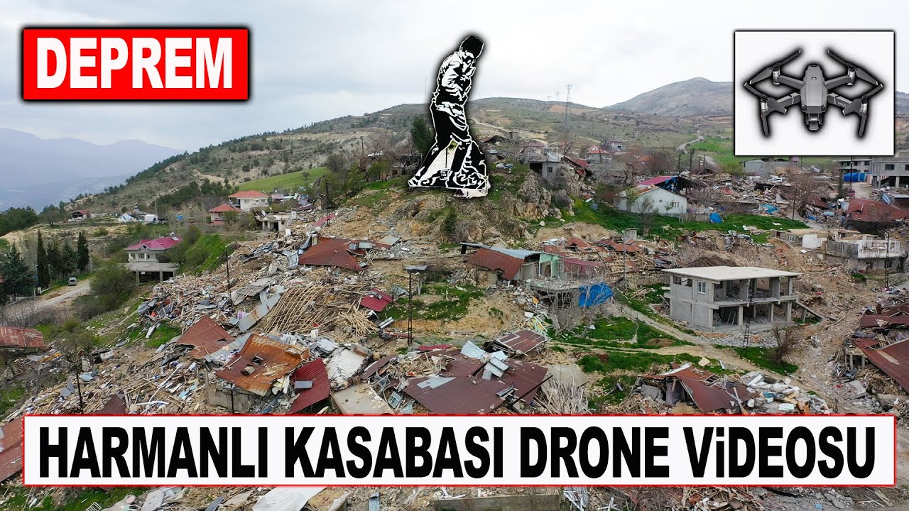 Adıyaman Gölbaşı Harmanlı Kasabası Deprem Sonrası Drone Videosu #gölbaşı #harmanlı #deprem