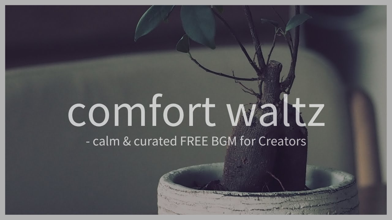 comfort waltz | calm & curated FREE BGM for Creators | 夜の自分時間Vlogに似合うアコースティックギターのワルツBGM | sotto.