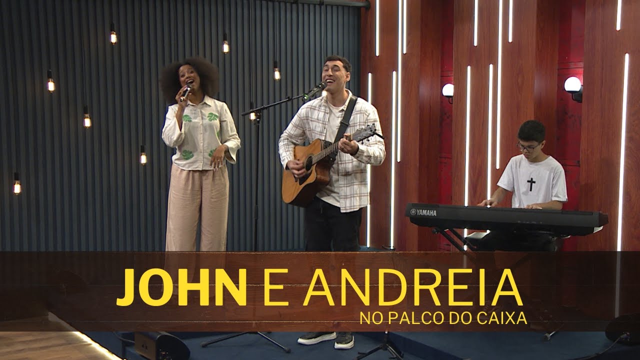JOHN E ANDREIA no Palco do Caixa de Música