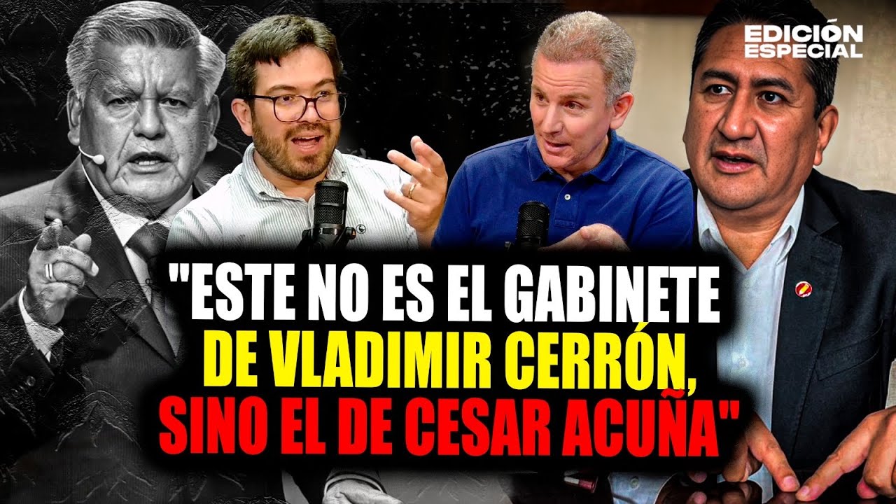 Lucas Ghersi: “Este no es el gabinete de Cerrón, es el gabinete de Acuña 