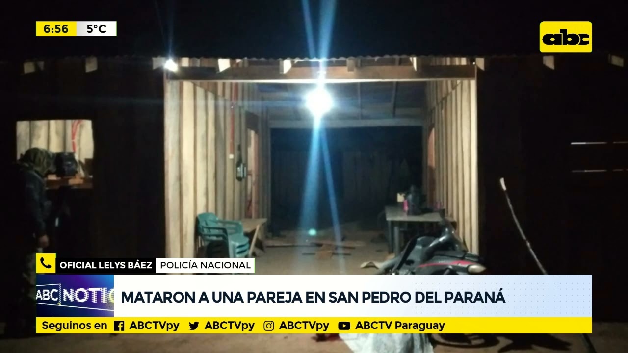 Mataron a una pareja en San Pedro del Paraná