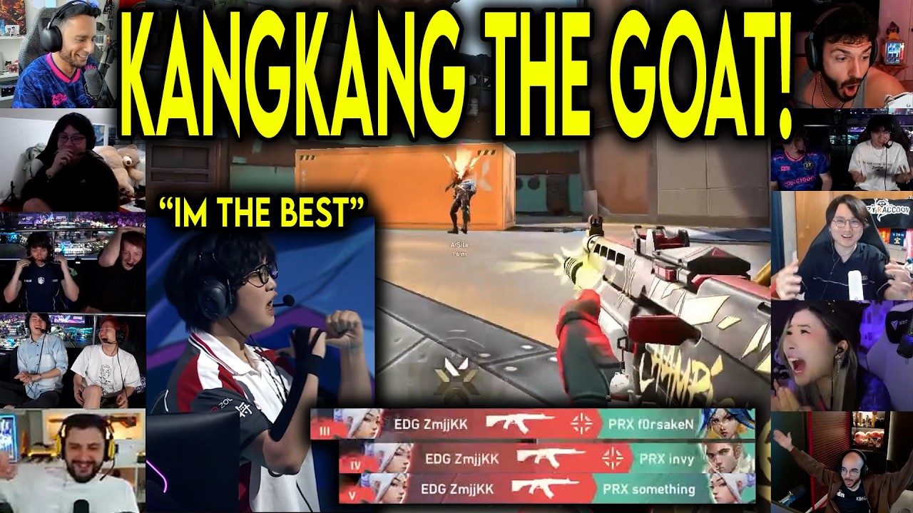Valorant Streamers React To EDG ZmjjKK UNREAL 1v3 ACE CLUTCH Against PRX In Masters London