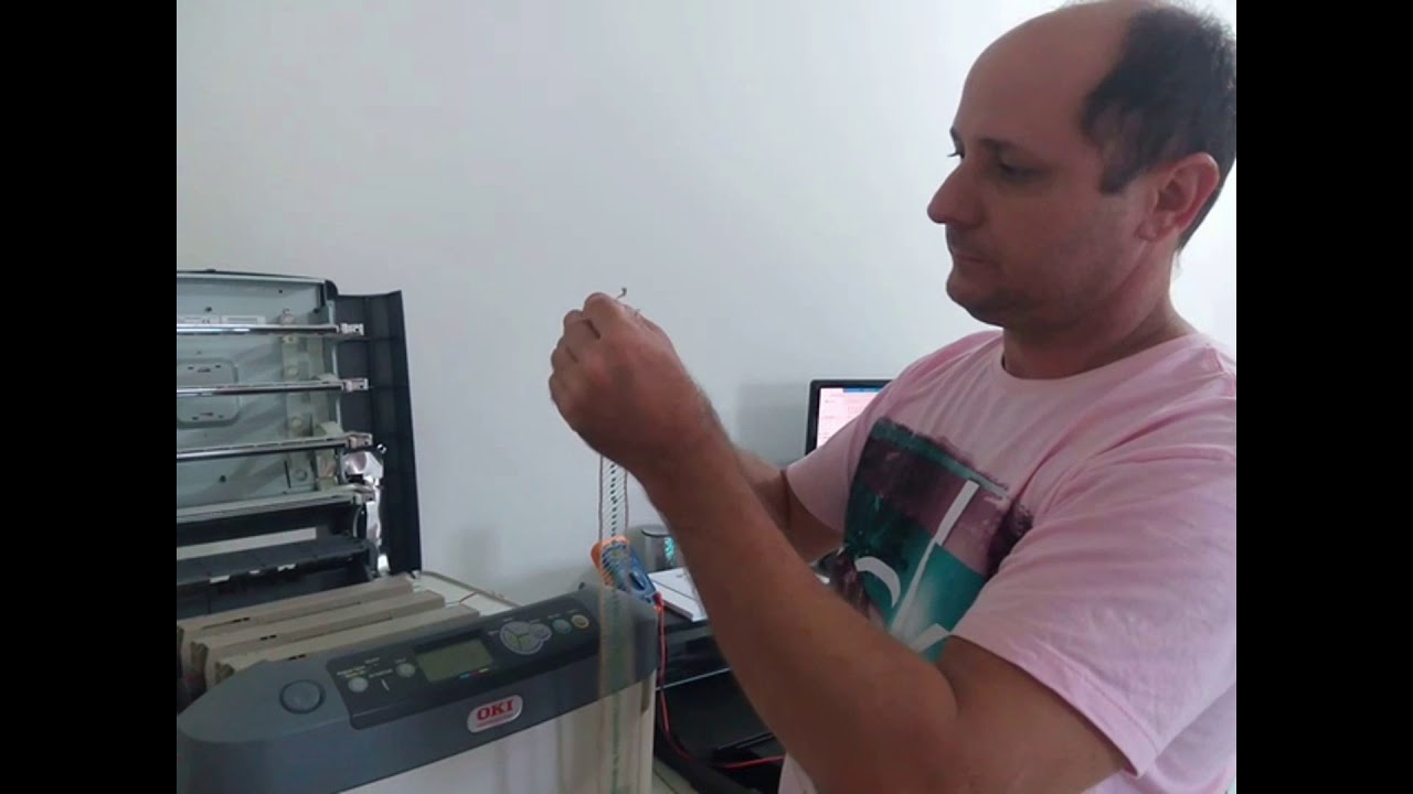 Reset cilindro, drum, impressora oki c711