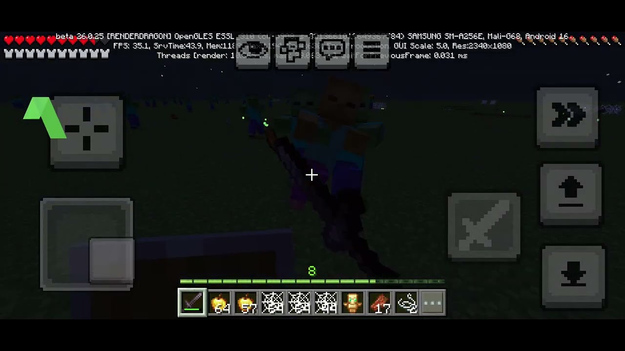 Fighting 128 zombies [mobile]