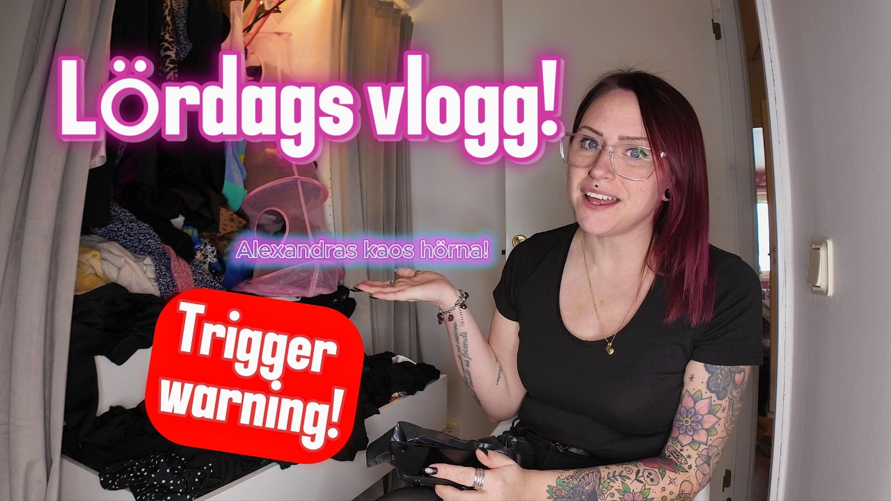 LÖRDAGS VLOGG! rensar kläder TW: snackar vikt!