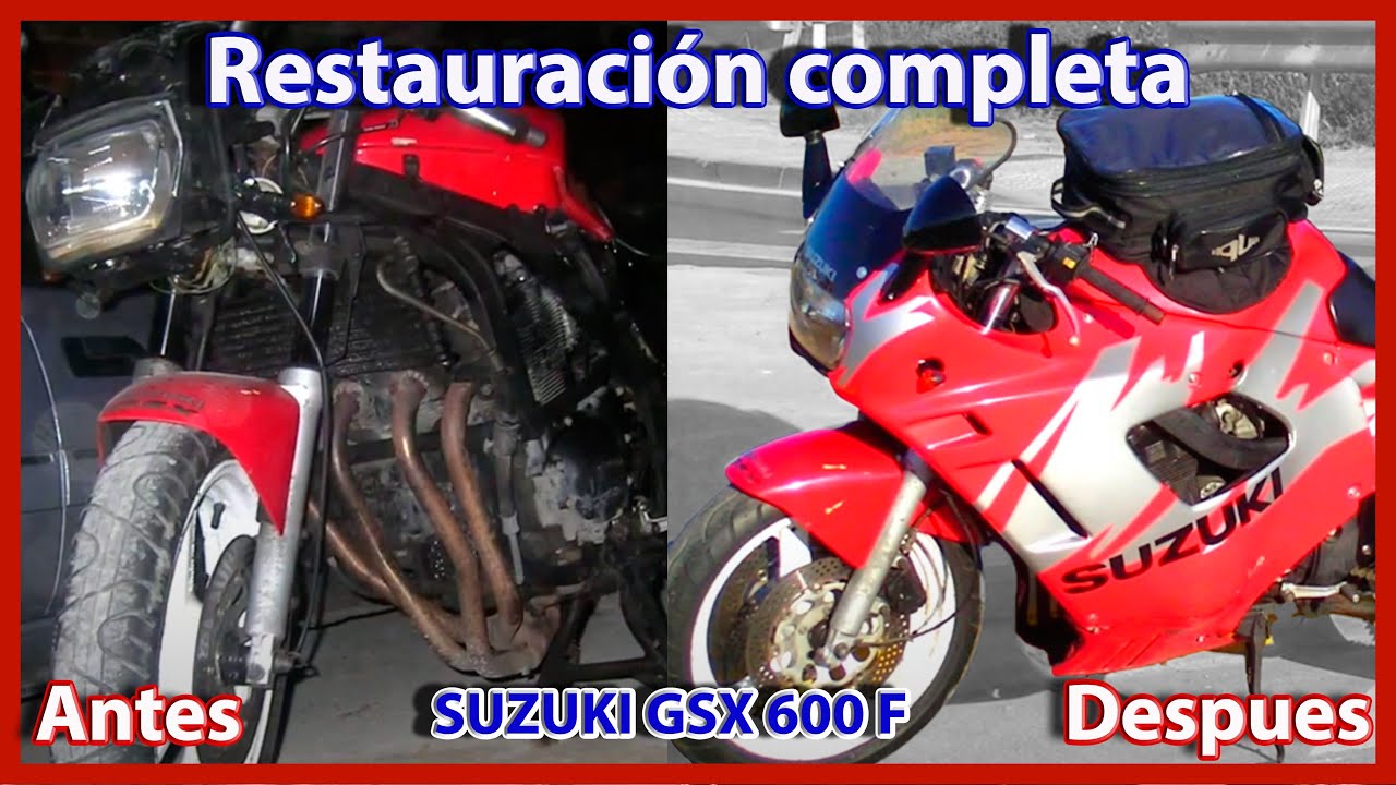 Restauracion de moto SUZUKI GSX 600 F / 1992 - 2005 #motorcycle #suzuki #restauracion #motosport