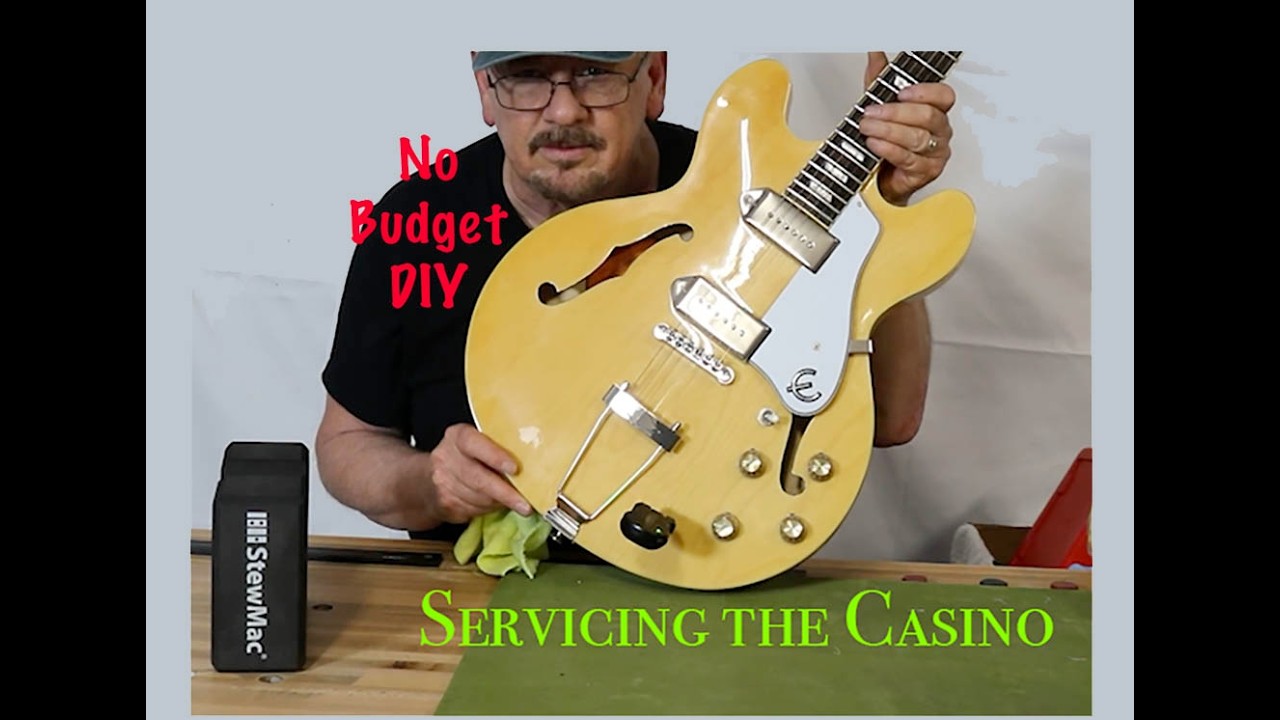 No Budget DIY - Servicing the Casino  (Epiphone Casino that is!)