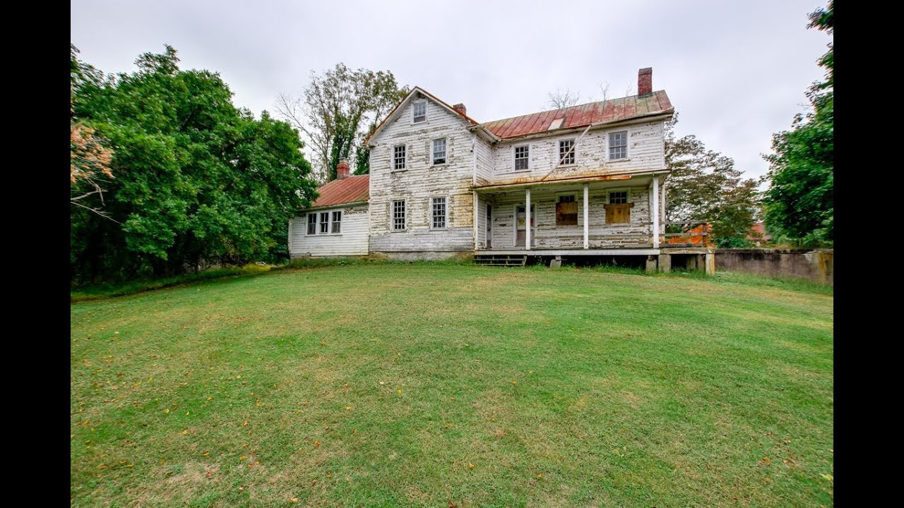 A Beautiful White Farmhouse Fixer-Upper for Sale in Brookville, Maryland