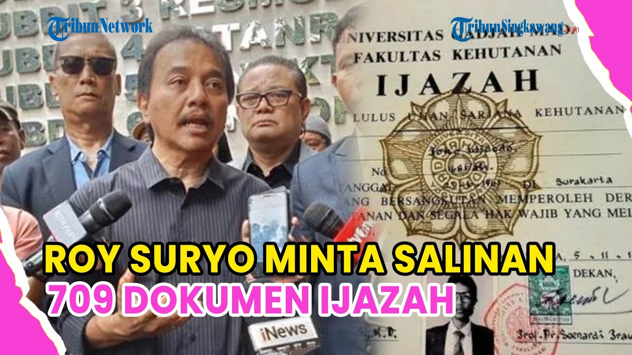 🔺ROY SURYO MINTA SALINAN 709 DOKUMEN IJAZAH JOKOWI, INI RESPON POLDA METRO JAYA