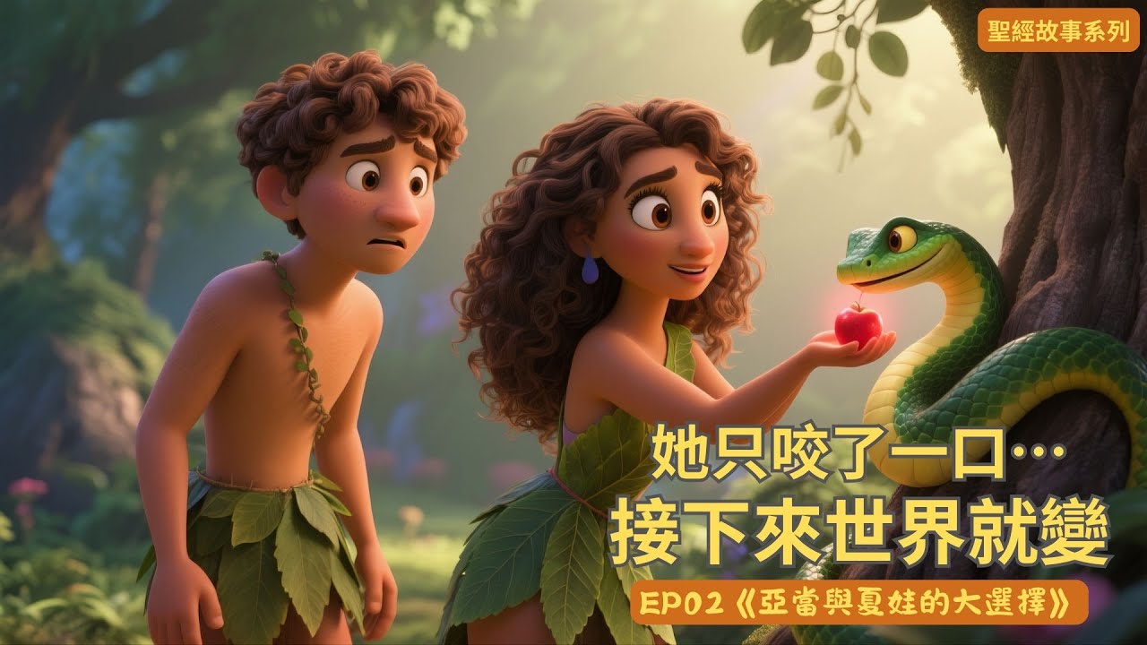 【故事GO! Story GO!】EP02 《亞當和夏娃的大選擇》｜她只咬了一口…卻改變了整個世界 🍎可愛動畫版《創世記》故事」｜讓孩子愛上聖經故事，適合親子一起欣賞 💫｜聖經故事系列｜創世紀3章｜