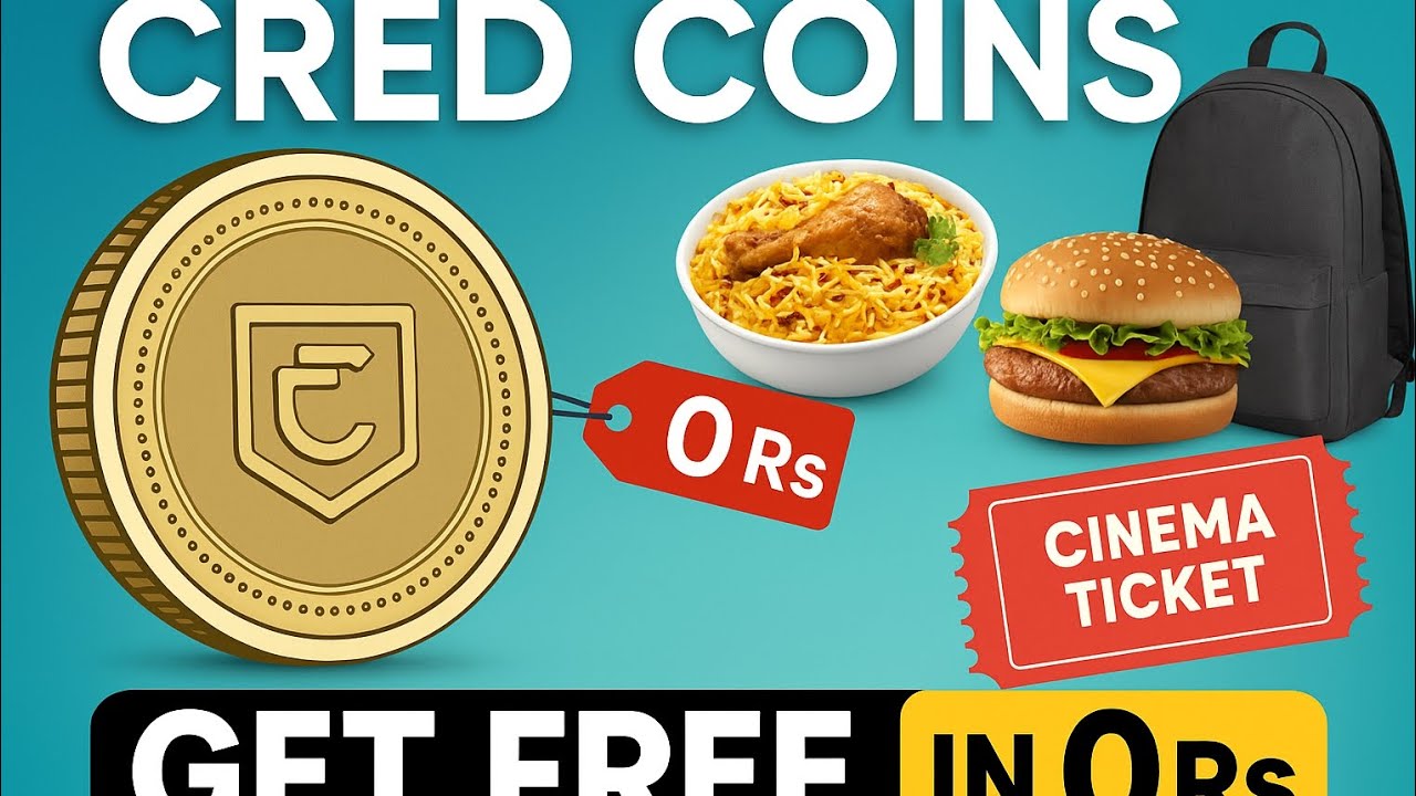 How I Got Free Food, Movie Tickets & Products Using CRED Coins |Coin Rush Loot 2025 🔥💰 #viral #trend